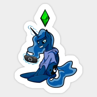 "The Sims" gamer Luna Sticker